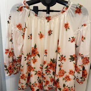 Floral Off-Shoulder Blouse by Ember